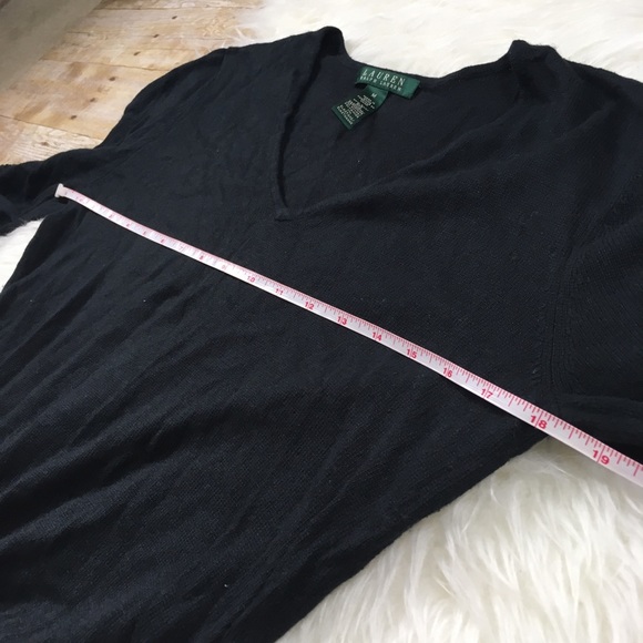 Ralph Lauren Cashmere Silk Blend Black Sweater - Picture 2 of 8